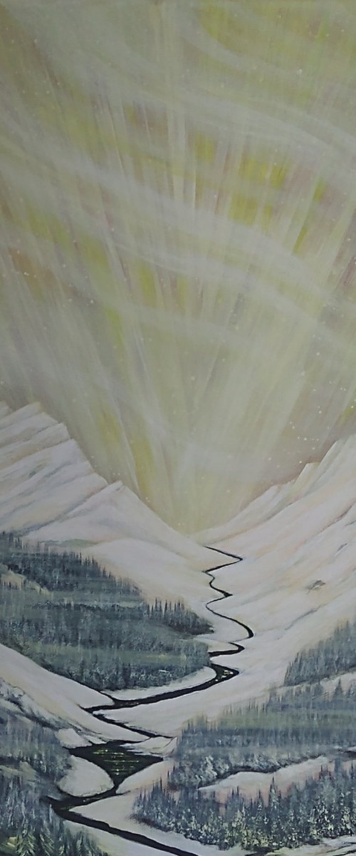 Cold Mountain. Original acrylic painting by Zoe Adams. by Zoe Adams