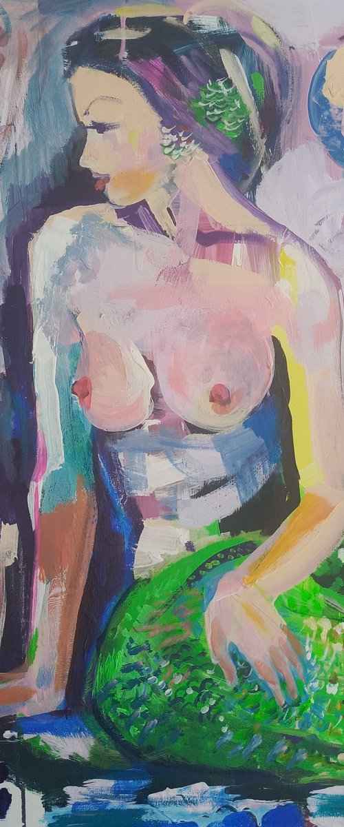 Mermaid in the city by Oxana Raduga