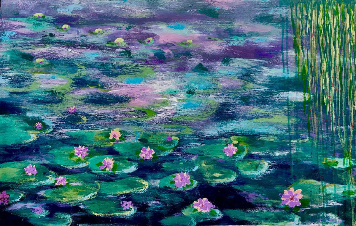 Waterlilies SOLD by Rita Schwab