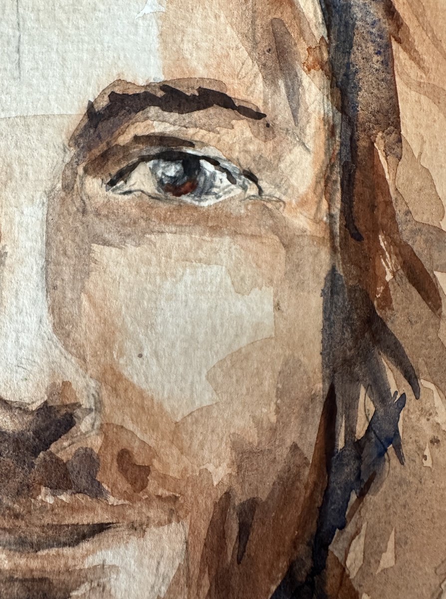Impressionistic Watercolour , Love Has A Name - Jesus By Oleksandra Padushyna, 9 X 13, Artwork For Sale On Artfinder