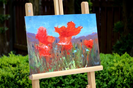 Coral Poppies 21X30