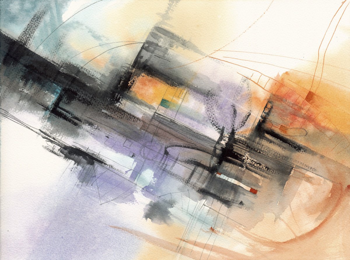 Organic Abstract Watercolour By Anisony Studios, 15 X 11, Not Like You