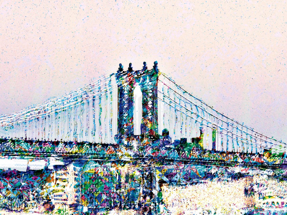 Bosquejos neoyorkinos, Manhattan bridge by Javier Diaz