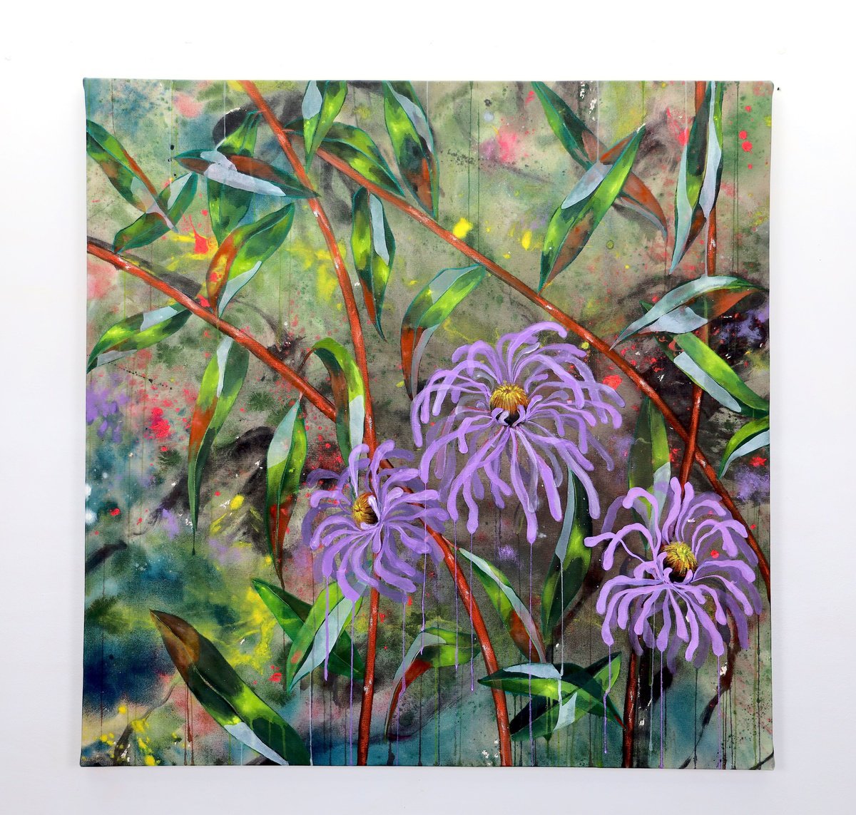 Abstraction Expressionism- Unbecoming By Poovi Art, 48 X 48, Artwork For Sale On Artfinder
