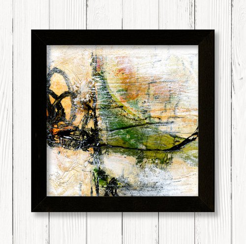 Rituals In Abstract 11 - Framed Mixed Media Abstract Art by Kathy Morton Stanion by Kathy Morton Stanion