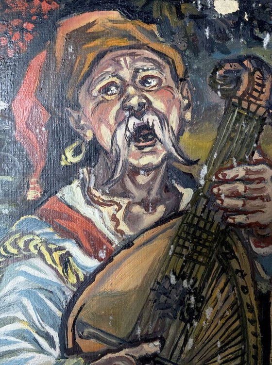 Cossack with a bandura