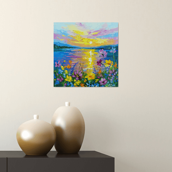 When the flowers shine in the sun