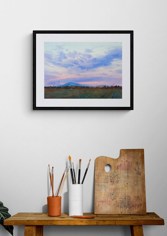 "Sunset in Transcarpathia"