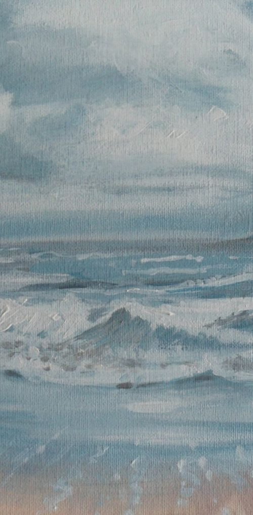 Scarborough rough sea by Jean  Luce