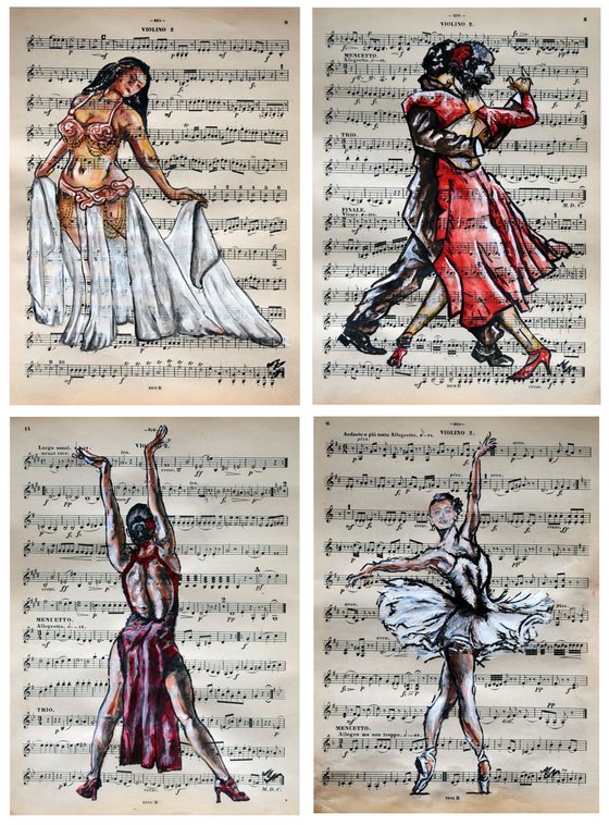 Dancers-Vintage Music Page customer order