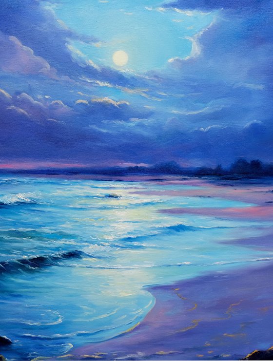 Magical Moonlight Seascape
