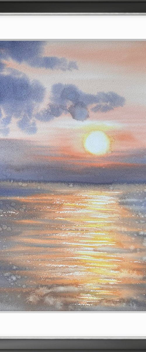 Majestic Sunrise in the sea by Yuliia Sharapova