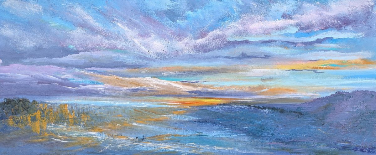 Distant Calm By Mel Graham, 47 X 20, Artwork For Sale On Artfinder