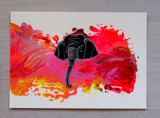 Elephant 3 pink