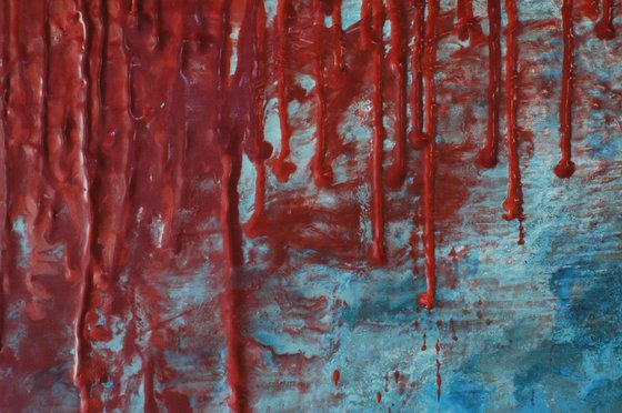 "Feather". Encaustic.