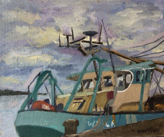 Fishing vessel at Wexford Quay