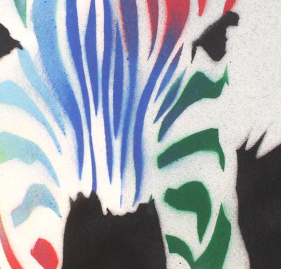 What? Zebra (on gorgeous watercolour paper).