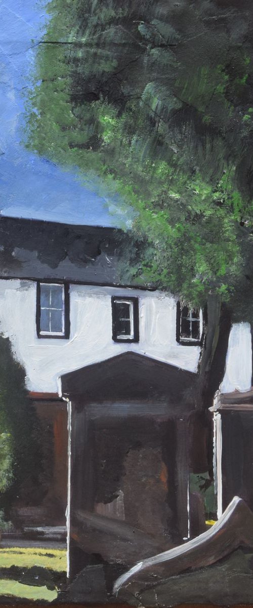 A Brilliant Sunny View of Collington Kirk Yard by Andrew  Reid Wildman