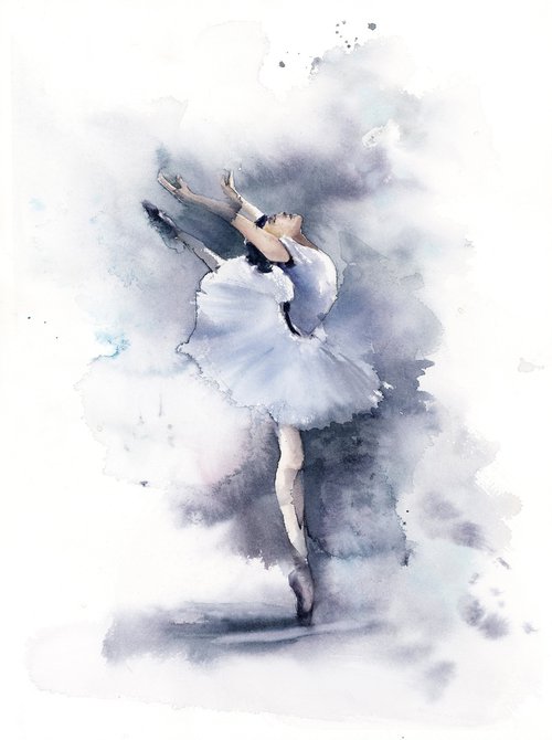 Ballerina in Purple by Sophie Rodionov