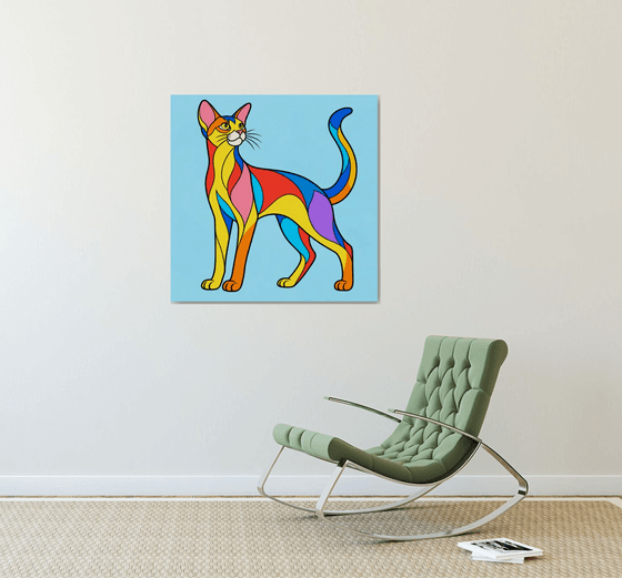 Colorful Abyssinian Cat #18