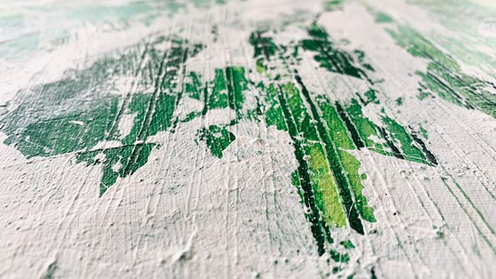 Abstract 6422 green white #3