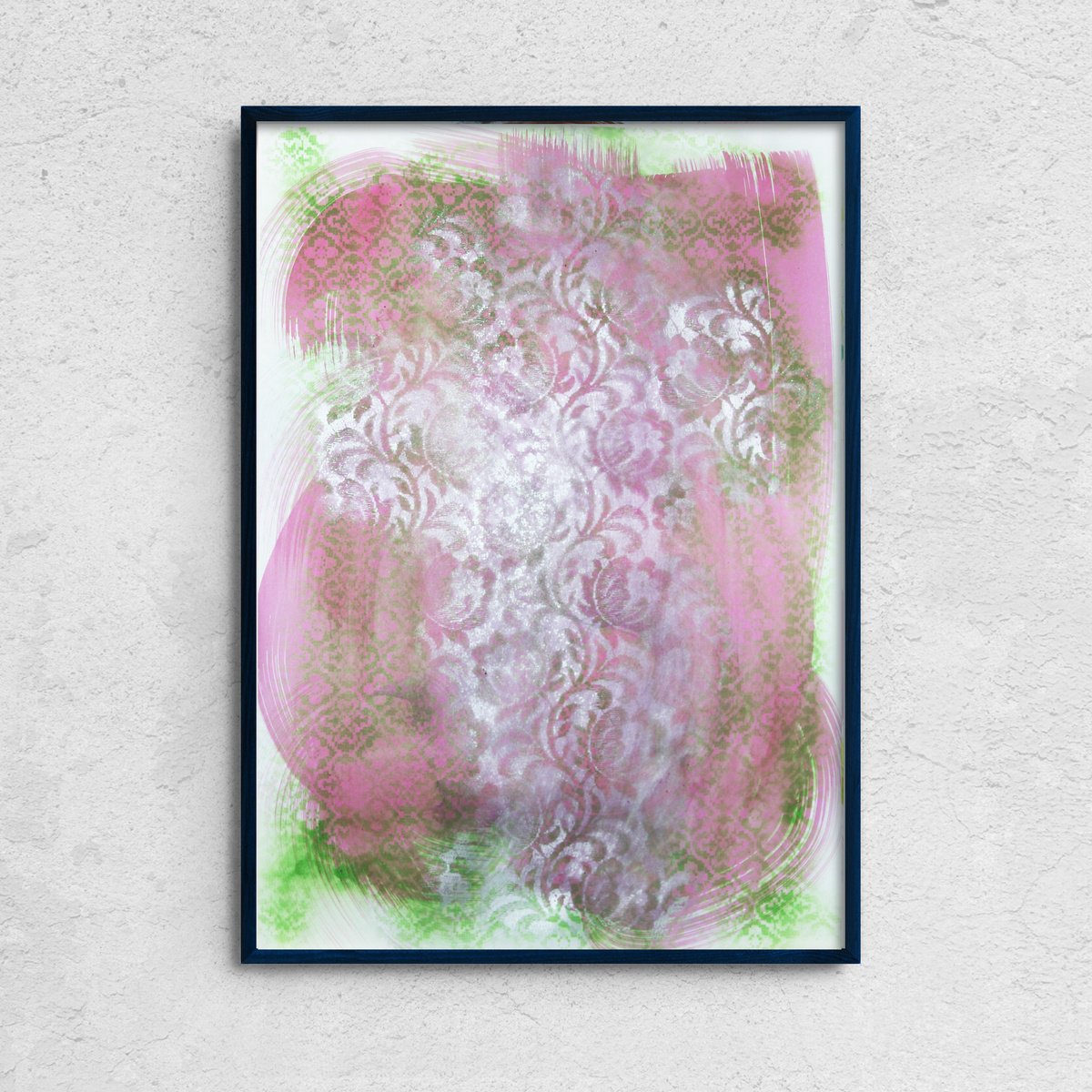 Organic Abstract Acrylic Painting By Anatoliy Menkiv, 24 X 33, Dialogue That Didn