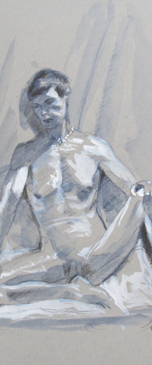 Seated male nude by Rory O’Neill