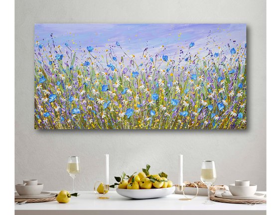Daisy Dreams - Original Flower Field Painting