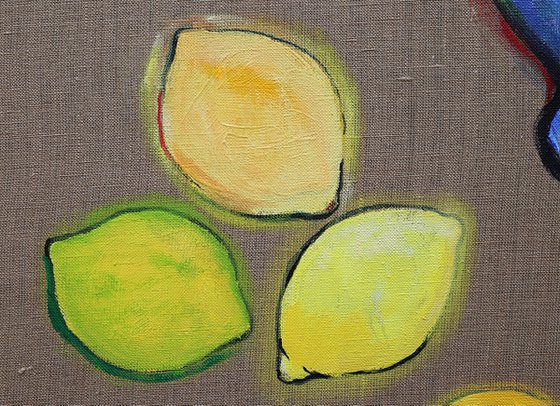 Sunflowers and lemons