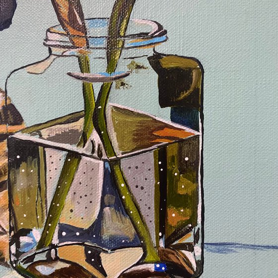 Irises in Glass