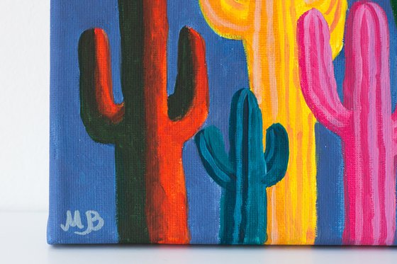 Colorful cacti