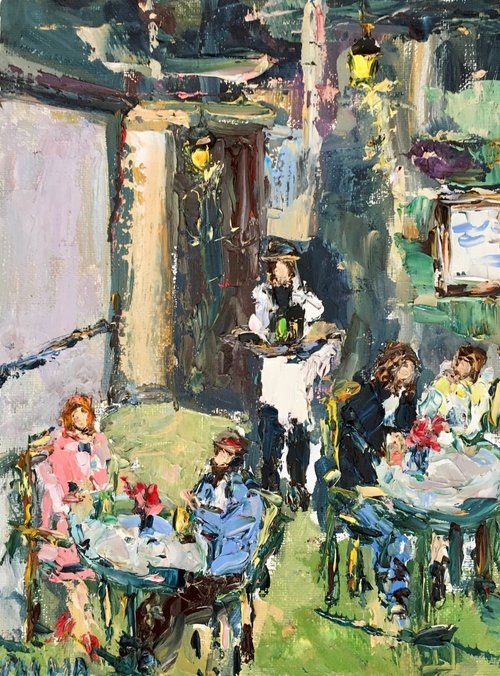 In the cafe by Vilma Gataveckienė