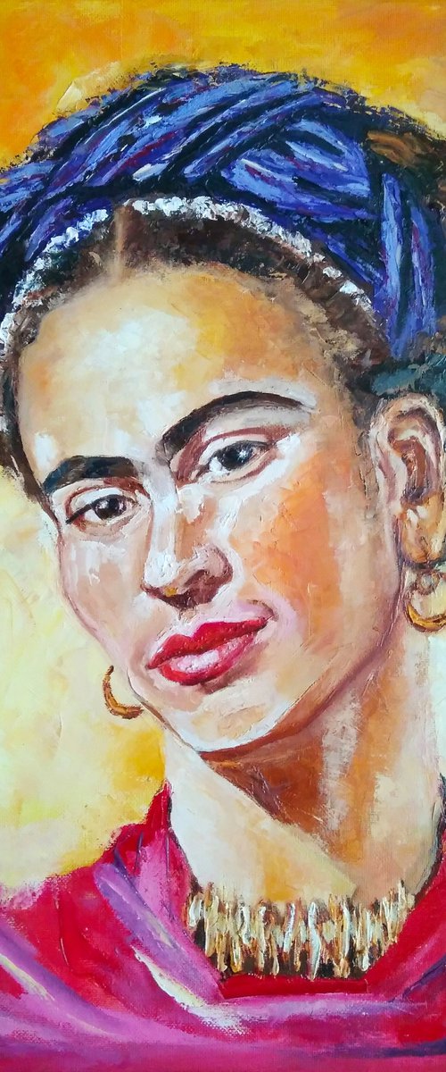 Frida, 35x45 cm, ready to hang. by Yulia Berseneva