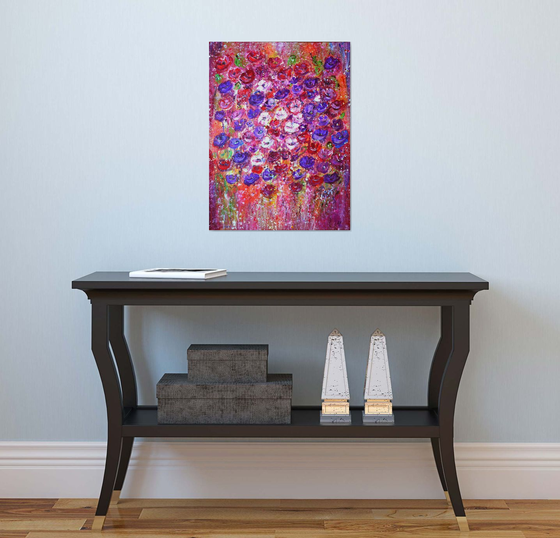 Abstract Flowers - Deep Edge Canvas Ready to Hang Home Decor