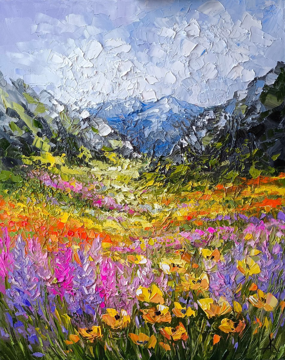 Mountains.. First Love By Anastasia Kozorez, 16 X 20, Artwork For Sale On Artfinder