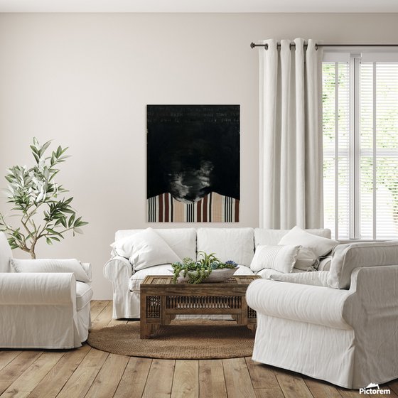 Abstract Portrait in Black — Silent Presence