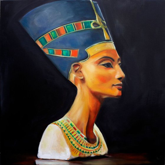 Nefertiti oil painting on canvas Ancient Egypt