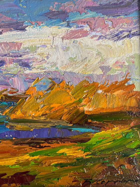 Autumn Sunset by the River