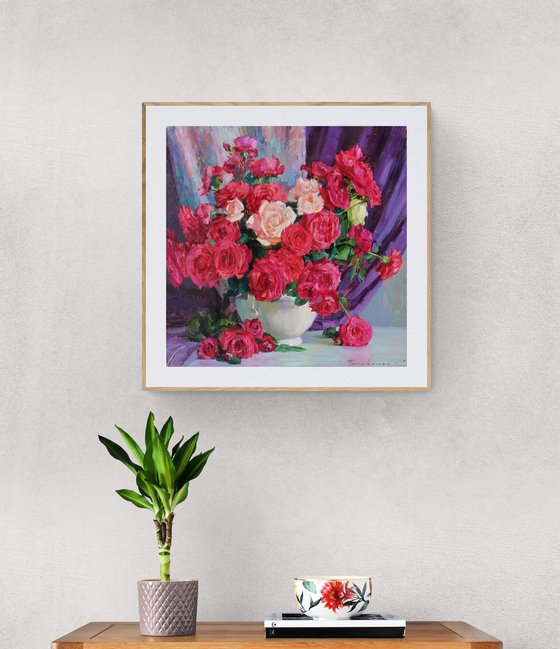 Bouquet of red roses
