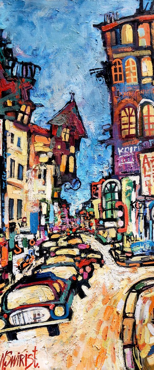 Lights of evening Paris. by Nikifor Swiristuhin