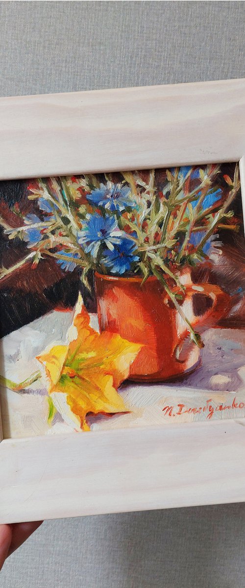 Chicory and zucchini by Nataly Derevyanko