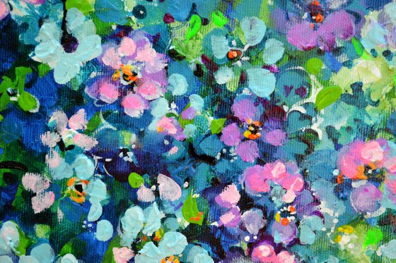 Forget Me Not Flower Field
