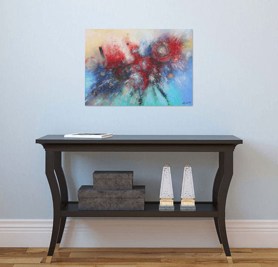 Abstract "Cosmic collision"