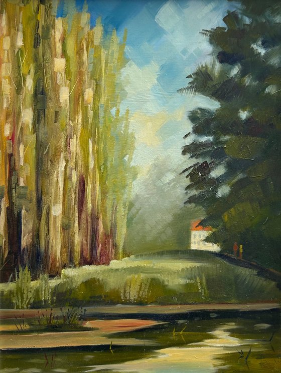 Lode Mill with Poplars