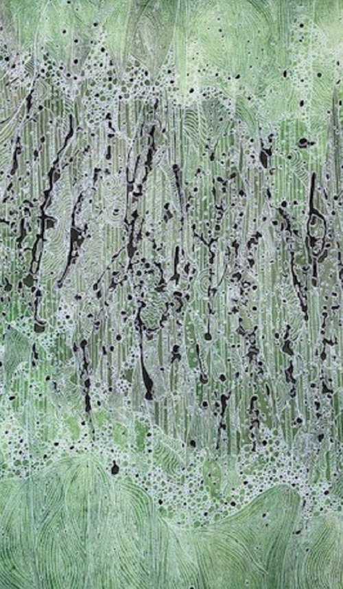 Abstract Patterns on the Green CZ19012 by Carol Zsolt