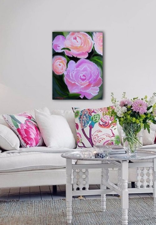 Peony in Bloom by Alexandra Tomorskaya/Caramel Art Gallery