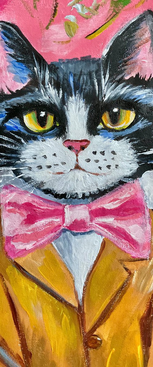 Old fashion English cat by Olga Koval