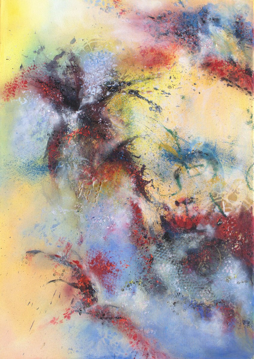 Abstract Fusion By Ludmilla Ukrow, 20 X 28, Artwork For Sale On Artfinder