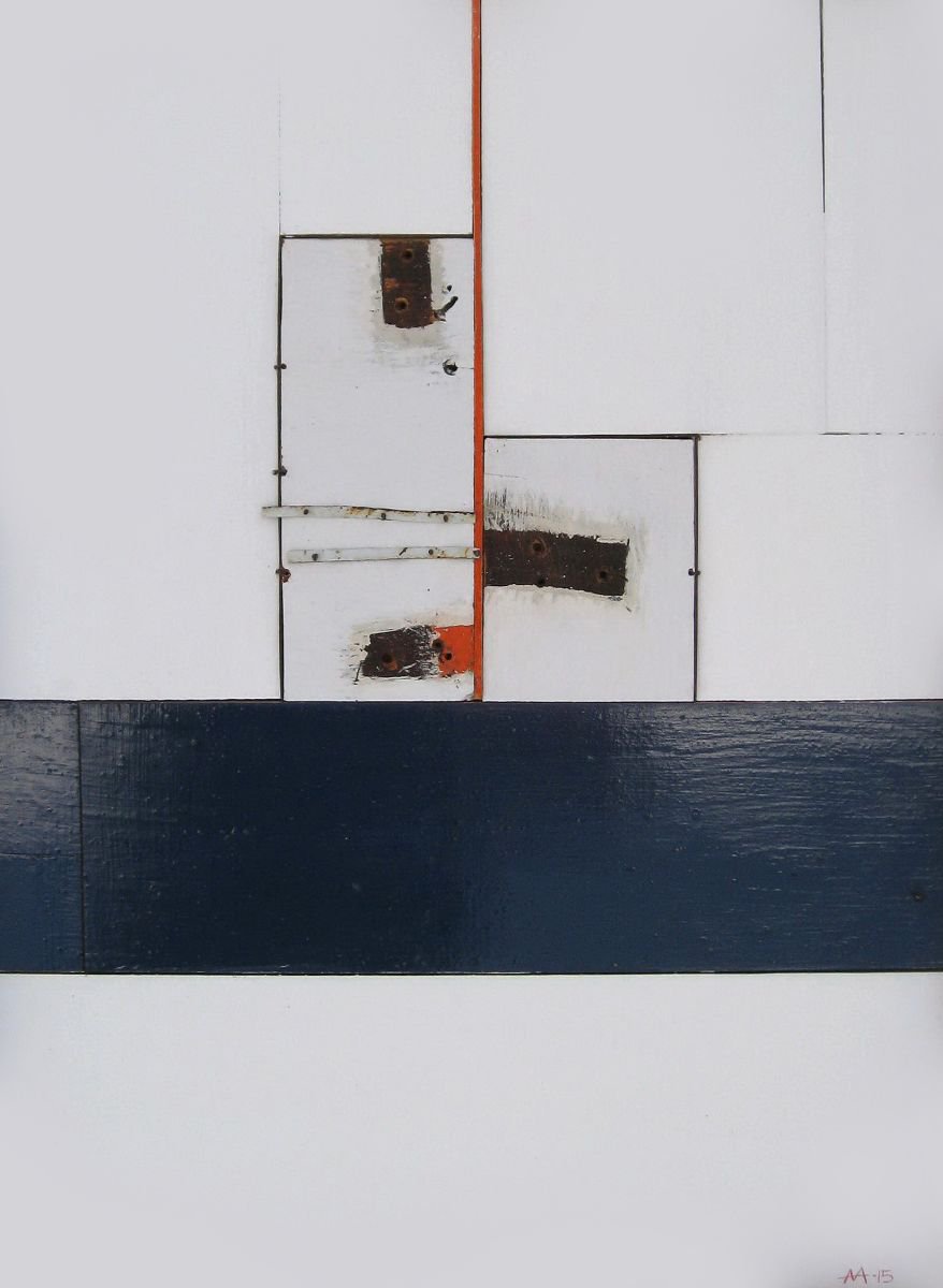 Geometric Abstract Painting By Mark Mazurczyk, 16 X 22", No. 3.2, Original Artwork