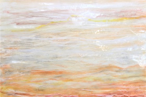 'Amber meditations" encaustic